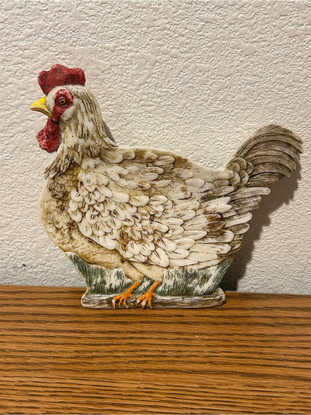 Vintage Allure Cream & White Hen Spoon Rest